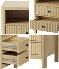 Oikiture Bedside Table - 2-Drawers