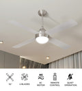 Vevare 52" Ceiling Fan with Light 4-Blade AC Motor Remote Silver - product image 9