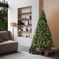 Tinseltown LED Christmas Tree Xmas Trees Decor Green with Ornaments - 6FT