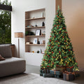 Tinseltown LED Christmas Tree Xmas Trees Decor Green with Ornaments - 7FT