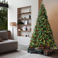 Tinseltown LED Christmas Tree Xmas Trees Decor Green with Ornaments - 8FT