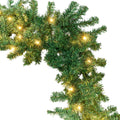Tinseltown 10M LED Pre Lit Christmas Garland Door Stairs Fireplace Decor Green