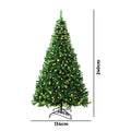 Tinseltown LED Christmas Tree Xmas Trees Decorations Green - 8FT