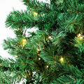 Tinseltown LED Christmas Tree with Rattan Tree Skirt Warm Light Green - 7FT