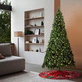 Tinseltown LED Christmas Tree Xmas Trees Decor with Red Tree Skirt - 6FT