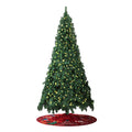 Tinseltown LED Christmas Tree Xmas Trees Decor with Red Tree Skirt - 7FT