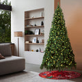 Tinseltown LED Christmas Tree Xmas Trees Decor with Red Tree Skirt - 8FT