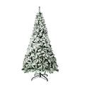 Tinseltown LED Christmas Tree Xmas Trees White Snow Flocked Decorations - 7FT