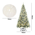 Tinseltown LED Christmas Tree with Tree Skirt Light Snow-sprayed Green - 6FT