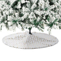 Tinseltown LED Christmas Tree with Tree Skirt Light Snow-sprayed Green - 7FT