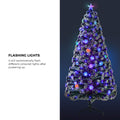 Tinseltown LED Christmas Tree with Tree Skirt Light Snow-sprayed Green - 7FT