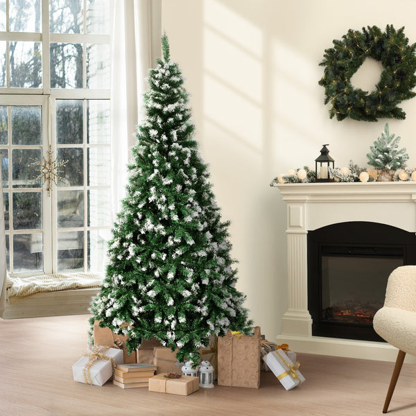 Tinseltown Christmas Tree 1.8M Decor White Snow Flocked