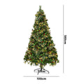 Tinseltown LED Christmas Tree with Lights Ornaments Xmas Decor Green - 6FT