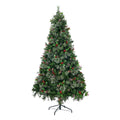 Tinseltown LED Christmas Tree with Lights Ornaments Xmas Decor Green - 7FT