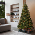 Tinseltown LED Christmas Tree with Lights Ornaments Xmas Decor Green - 7FT