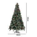 Tinseltown LED Christmas Tree Xmas Trees Decor with Ornaments - 7FT