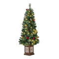 Tinseltown LED Christmas Tree Home 8 Flash Modes Battery Powered 120cm Green