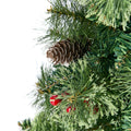 Tinseltown LED Christmas Tree Home 8 Flash Modes Battery Powered 120cm Green