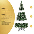 Tinseltown Christmas Tree Xmas Trees Snowy Decorations Green - 7FT
