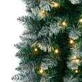 Tinseltown Slim LED Christmas Tree 6FT 1.8M Warm Lights Green White 300 Tips