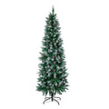 Tinseltown Slim Christmas Tree 6FT 1.8M Pine Cones Decor Green 480 Tips