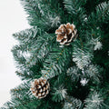 Tinseltown Slim Christmas Tree 6FT 1.8M Pine Cones Decor Green 480 Tips