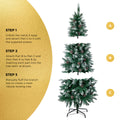 Tinseltown Slim Christmas Tree 6FT 1.8M Pine Cones Decor Green 480 Tips