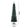 Tinseltown Slim Christmas Tree 1.8M 6FT Xmas Trees Decoration Green and White