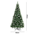 Tinseltown Christmas Tree Xmas Trees Snowy Decorations Green - 7FT