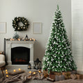 Tinseltown Christmas Tree Xmas Trees Snowy Decorations Green - 8FT