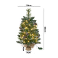 Tinseltown Mini LED Christmas Tree Faux Pine Cones Battery Powered 60cm Green