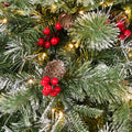 Tinseltown LED Christmas Tree Xmas Trees Decor with Ornaments - 7FT