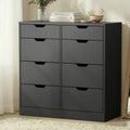 Oikiture 8 Drawer Tallboy Chest of Drawers