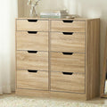 Oikiture 8 Drawer Tallboy Chest of Drawers