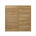 Oikiture 8 Chest of Drawers Tallboy Cabinet Dresser Bedroom Storage - Natural