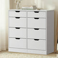 Oikiture 8 Drawer Tallboy Chest of Drawers