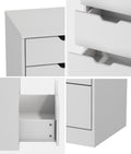 Oikiture 8 Chest of Drawers Tallboy Cabinet Dresser Bedroom Storage - White