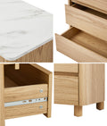 Oikiture Marble Chest of Drawers