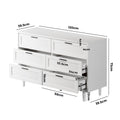 Oikiture Chest of Drawers - 6-Drawers