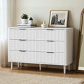 Oikiture 6-Drawer Chest of Drawers - White