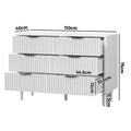 Oikiture Chest of Drawers - 6-Drawers