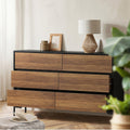 Oikiture Chest of Drawers - 6-Drawers