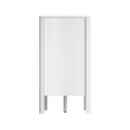 Oikiture 6 Chest Of Drawers Dresser Lowboy Storage Handle-Free Bedroom - White