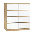 Oikiture Chest of Drawers - 8-Drawers