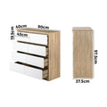 Oikiture Chest of Drawers - 8-Drawers