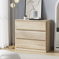 Oikiture 3-Drawer Chest of Drawers - Natural
