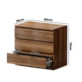 Oikiture Chest of Drawers - 3-Drawers