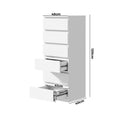 Oikiture Chest of Drawers - 6-Drawers