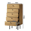 Oikiture Chest of Drawers - 5-Drawers