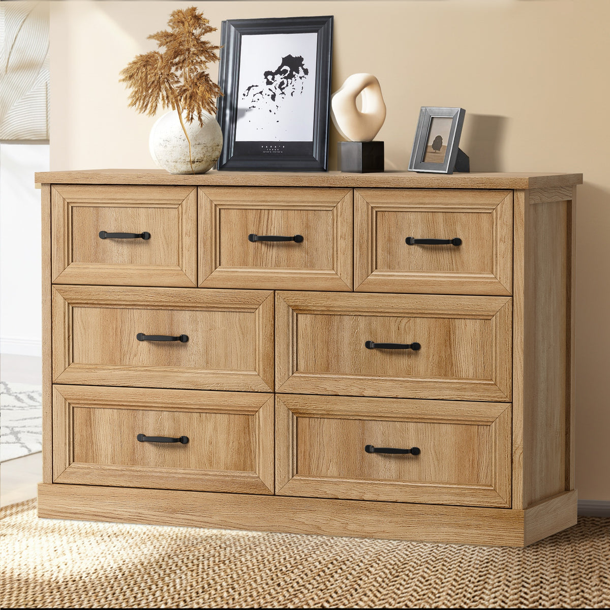 Oikiture 7-Drawer Chest of Drawers - Default Title